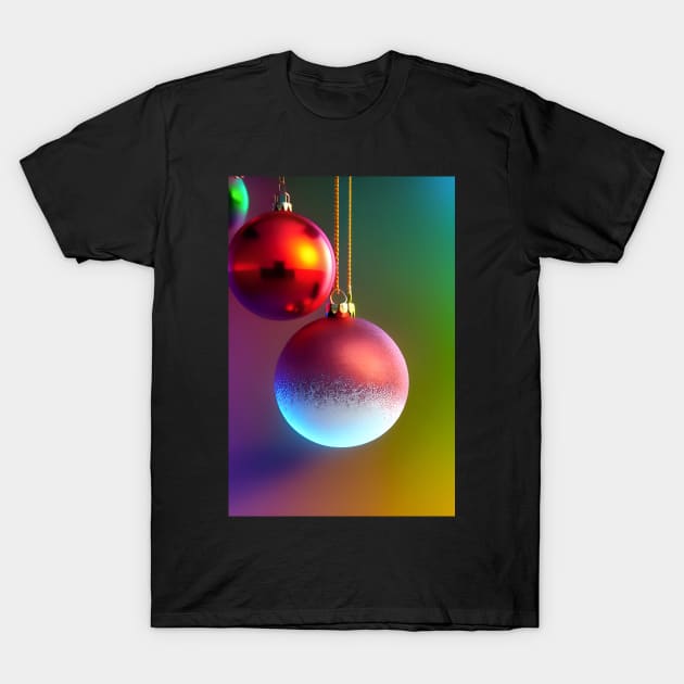 Christmas Baubles 1 T-Shirt by robsteadman